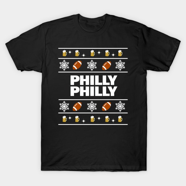 Philly Philly Ugly Sweater T-Shirt by Philly Drinkers